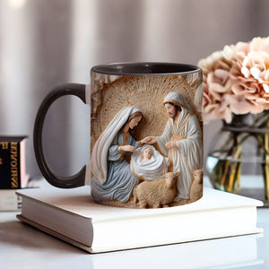 Nativity Scene - Personalized Christian Accent Mug