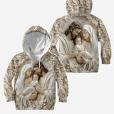 Croire - Sweat à capuche et legging chrétiens personnalisés