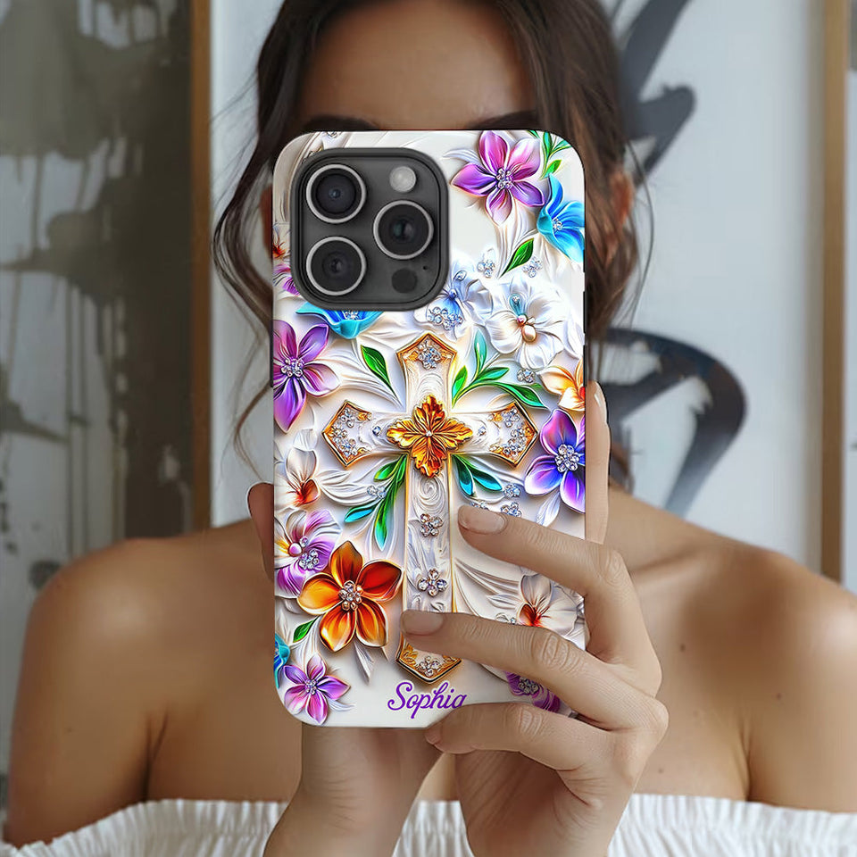 Croire - Coque de téléphone personnalisée avec impression chrétienne intégrale