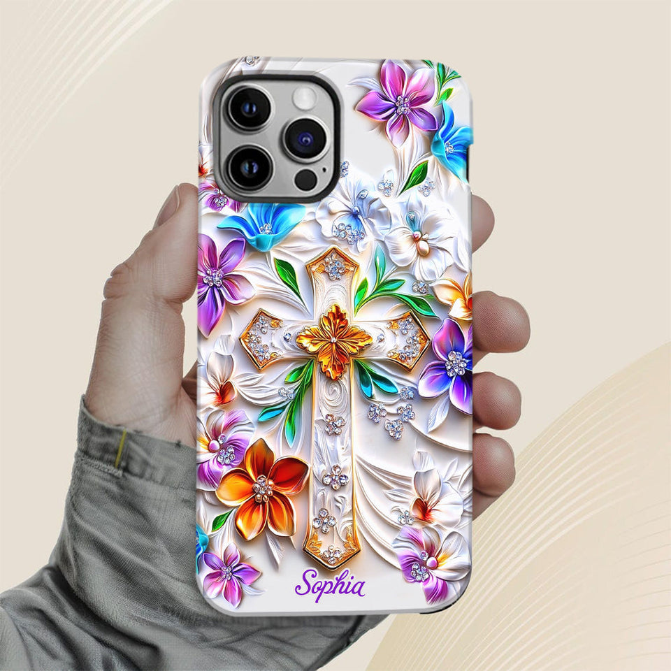 Croire - Coque de téléphone personnalisée avec impression chrétienne intégrale