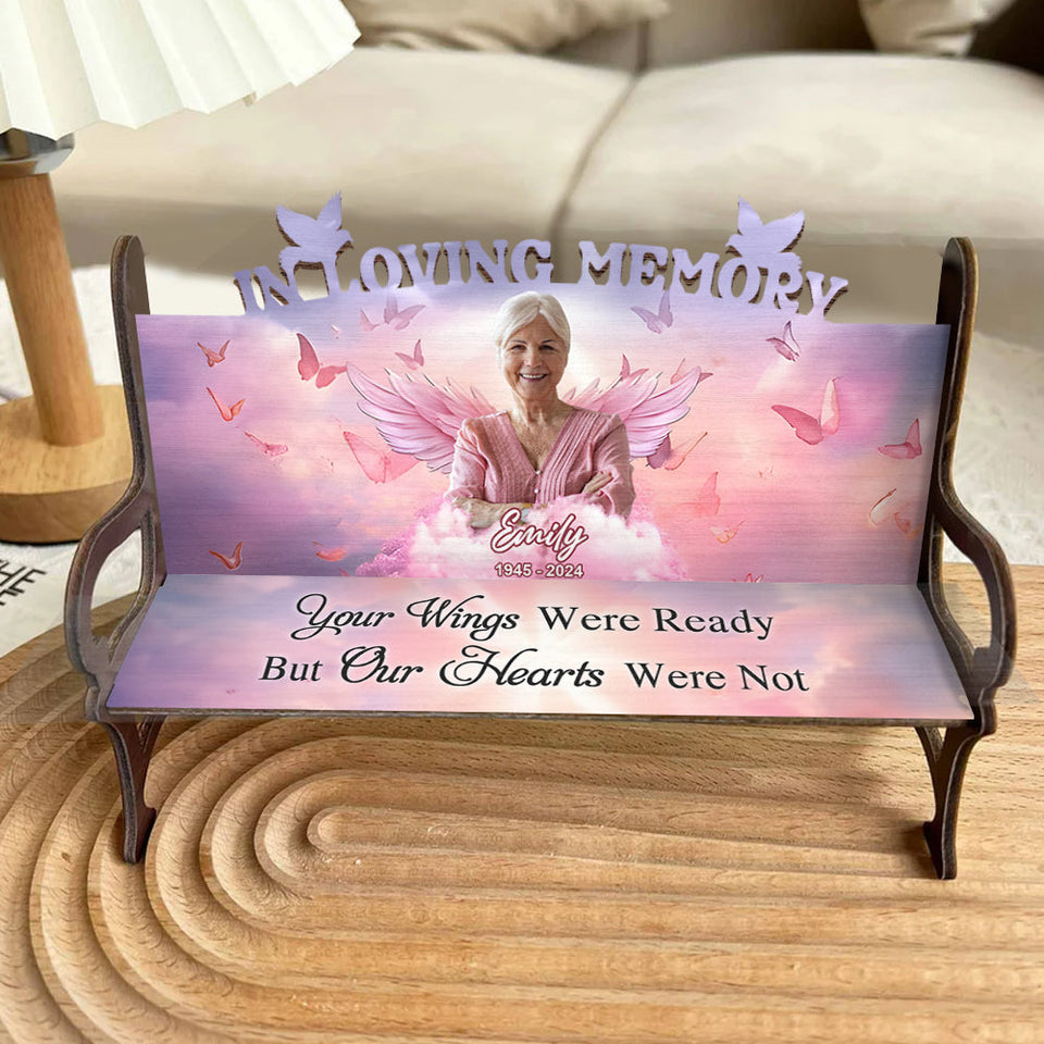 En souvenir de - Banc commémoratif en bois personnalisé