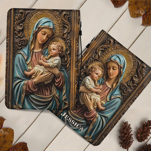 Believer - Personalized Christian Leather Bible Cover Bag