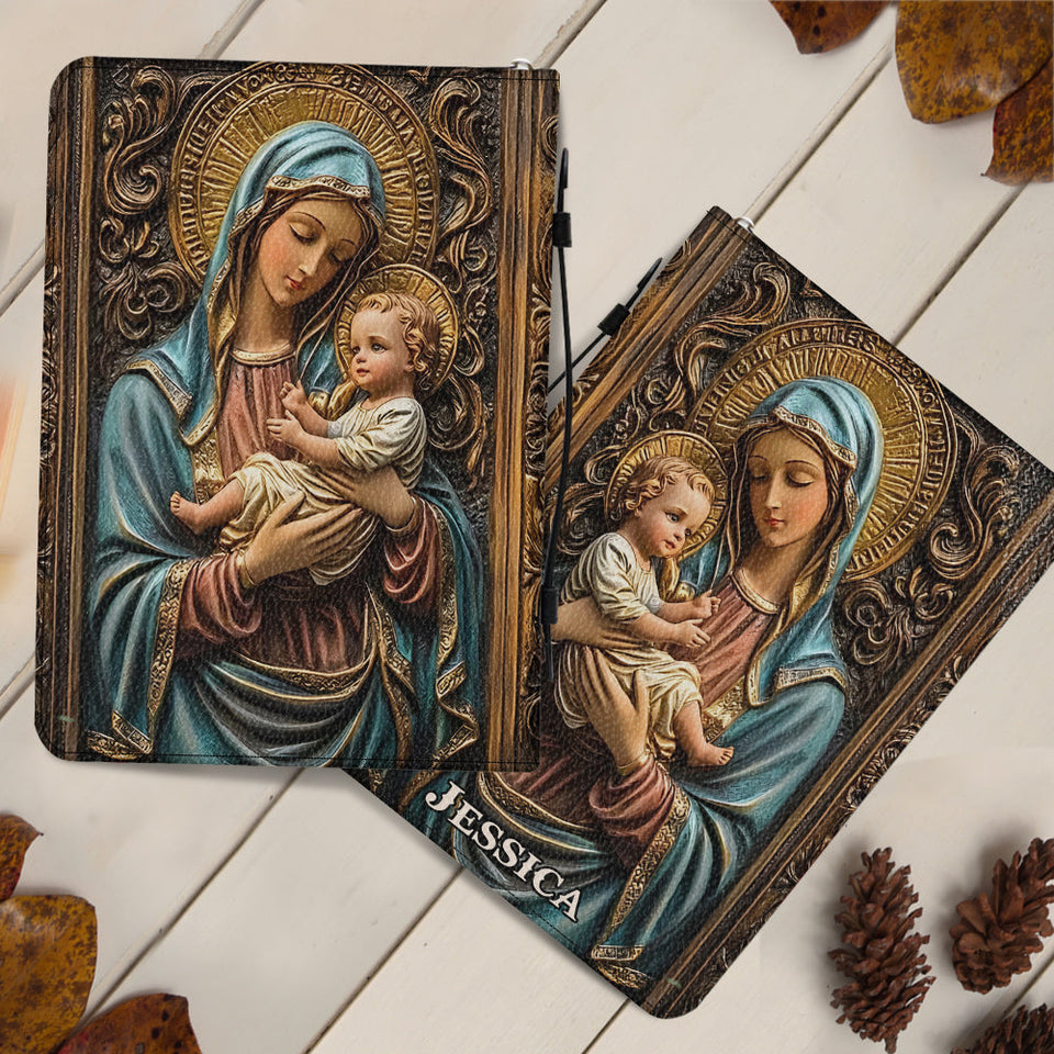 Believer - Personalized Christian Leather Bible Cover Bag