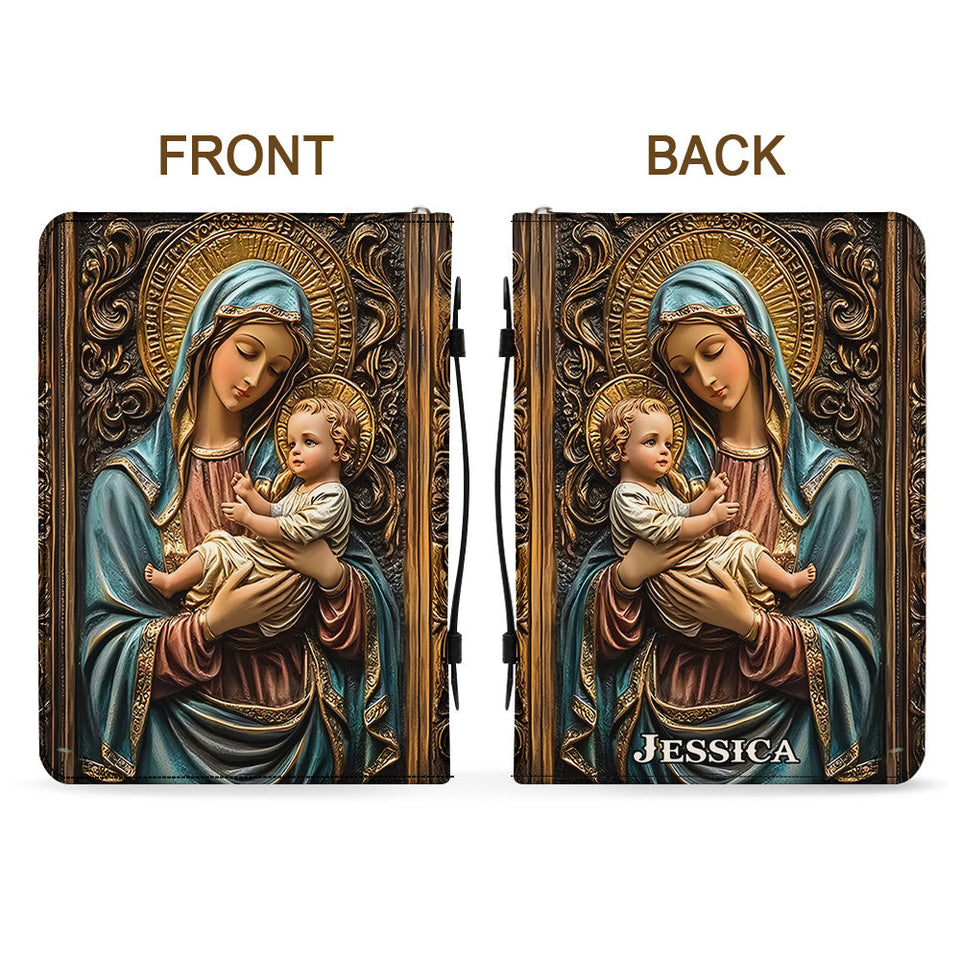 Believer - Personalized Christian Leather Bible Cover Bag