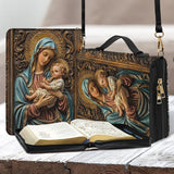 Believer - Personalized Christian Leather Bible Cover Bag