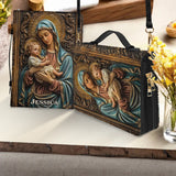 Believer - Personalized Christian Leather Bible Cover Bag