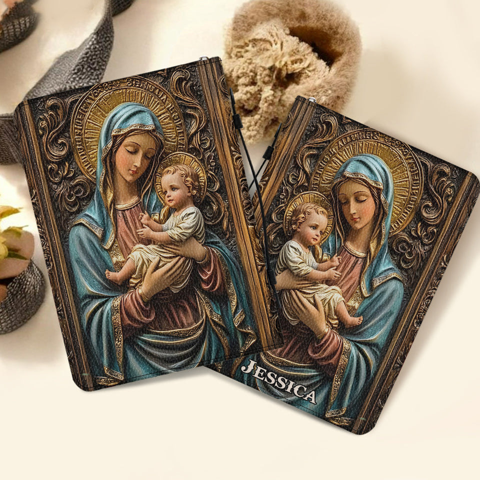 Believer - Personalized Christian Leather Bible Cover Bag