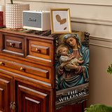 Chemin de table chrétien personnalisé Sainte Famille