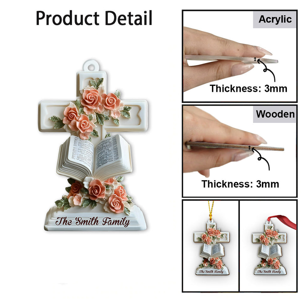 Sainte Famille - Ornement chrétien personnalisé