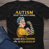 T-shirt et sweat à capuche « Ne jamais abandonner » pour la sensibilisation à l'autisme 112021