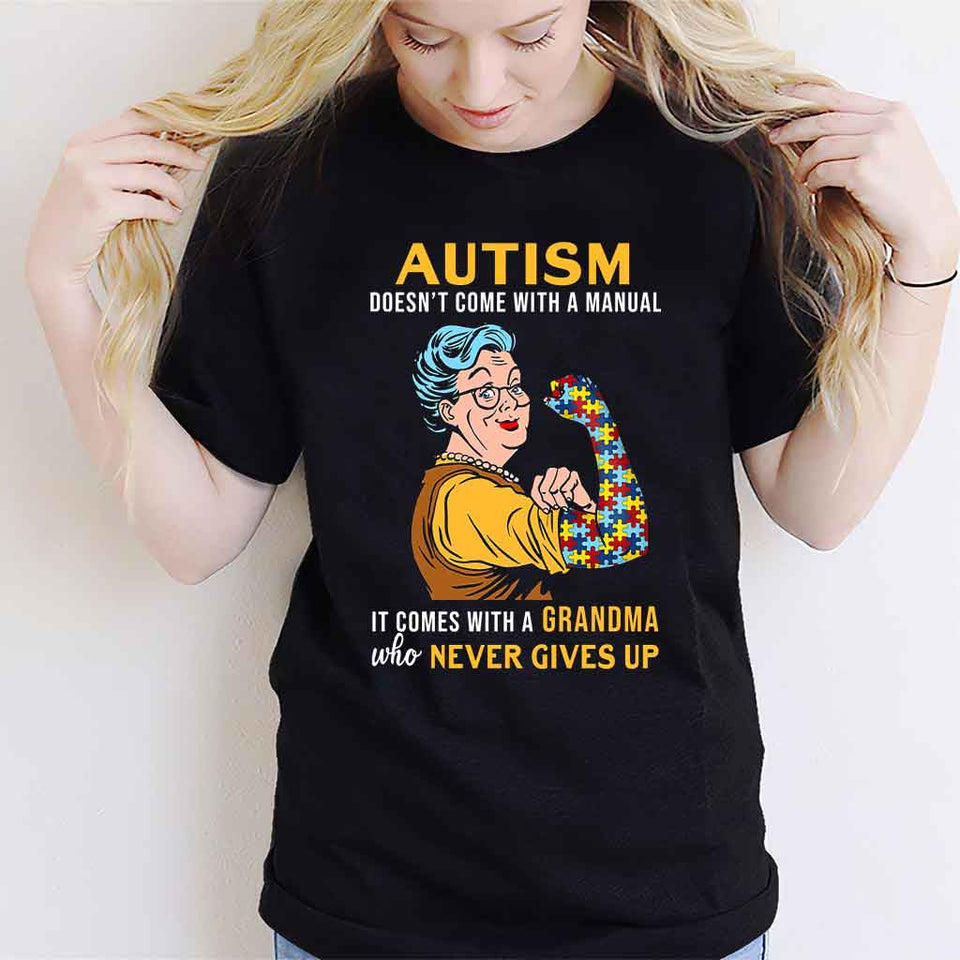T-shirt et sweat à capuche « Ne jamais abandonner » pour la sensibilisation à l'autisme 112021