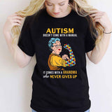 T-shirt et sweat à capuche « Ne jamais abandonner » pour la sensibilisation à l'autisme 112021