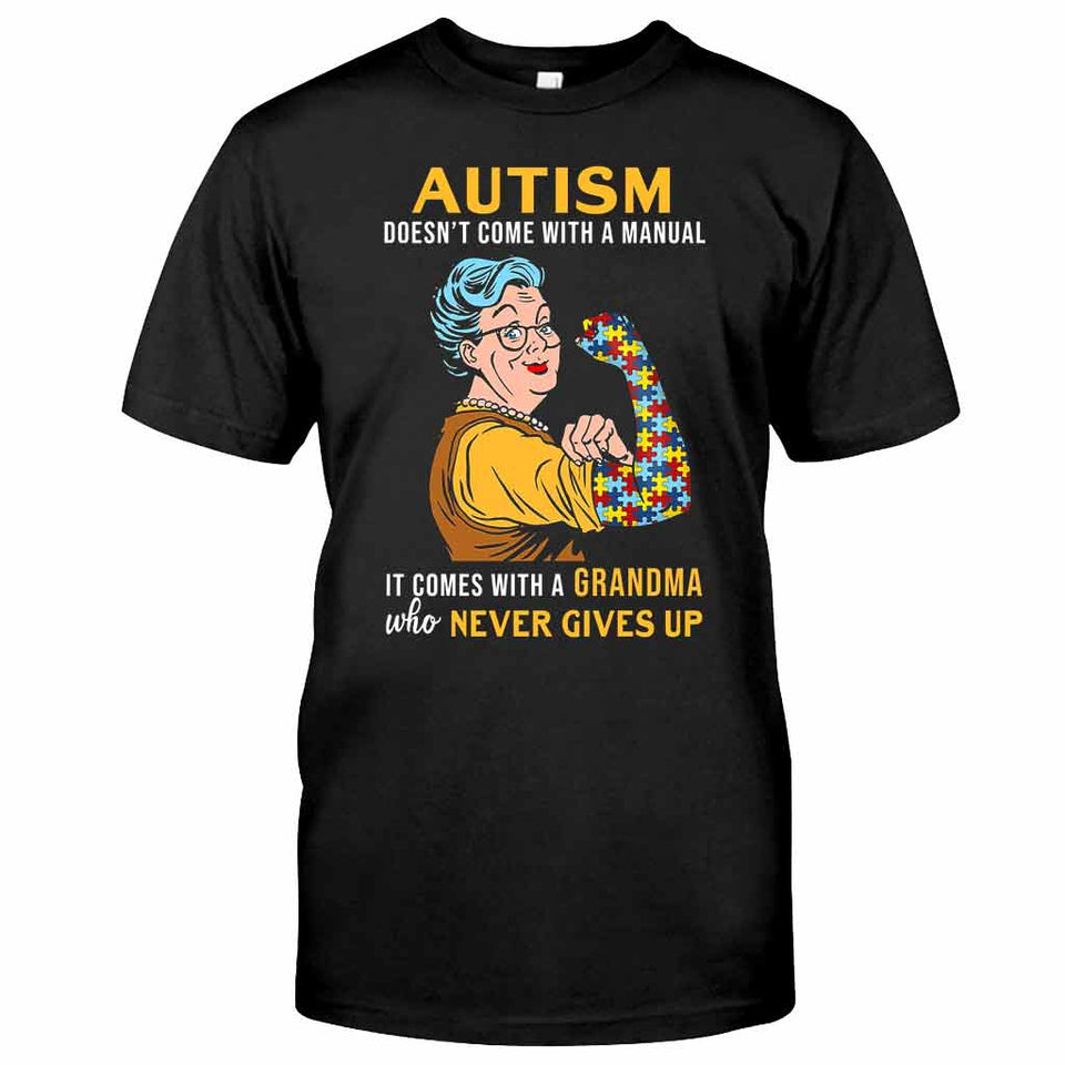 T-shirt et sweat à capuche « Ne jamais abandonner » pour la sensibilisation à l'autisme 112021