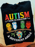 Voir le monde sous un autre angle : T-shirt et sweat à capuche pour la sensibilisation à l’autisme 0523