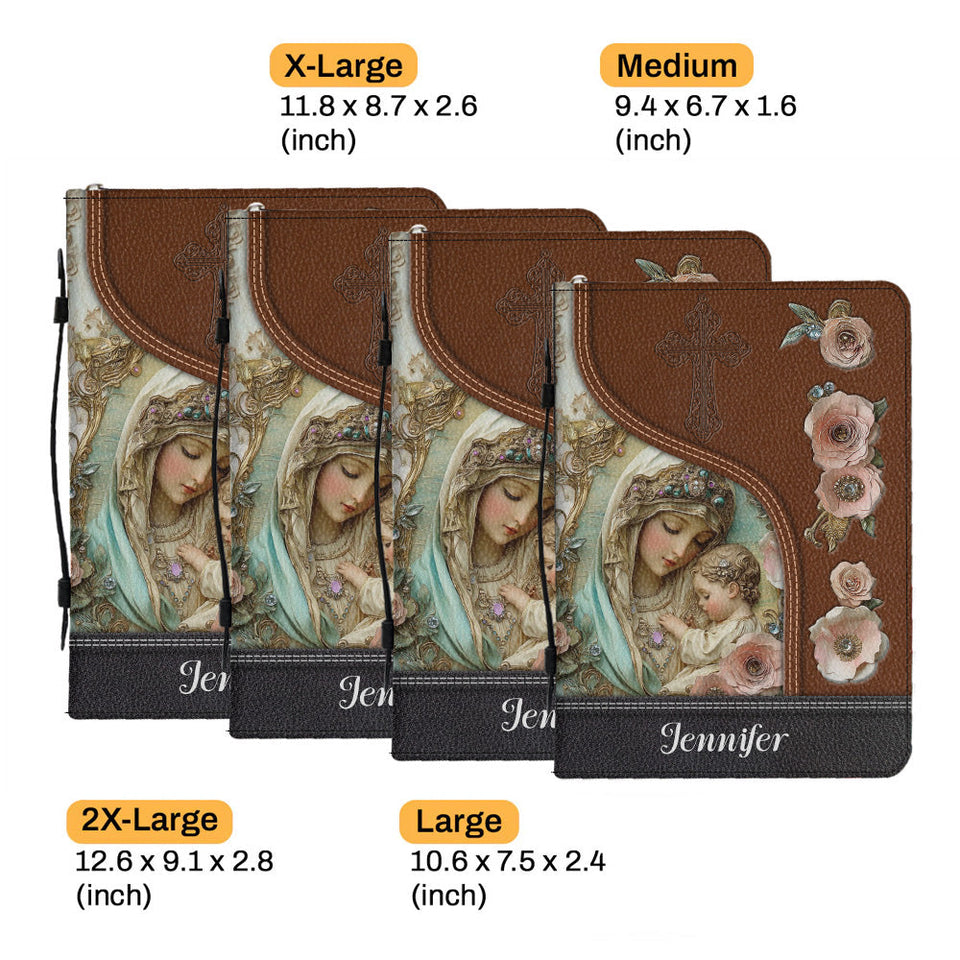 Believer - Personalized Christian Leather Bible Cover Bag