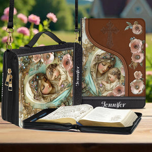 Believer - Étui à Bible en cuir chrétien personnalisé