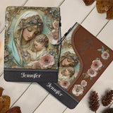 Believer - Personalized Christian Leather Bible Cover Bag