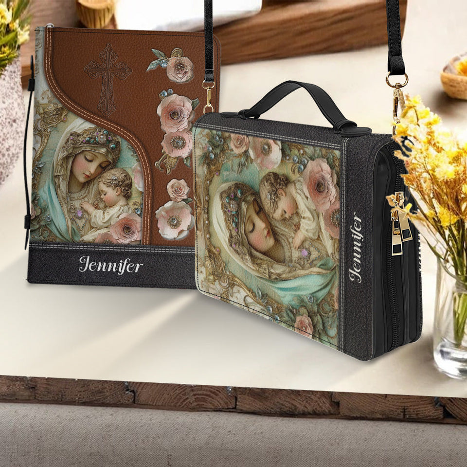 Believer - Personalized Christian Leather Bible Cover Bag