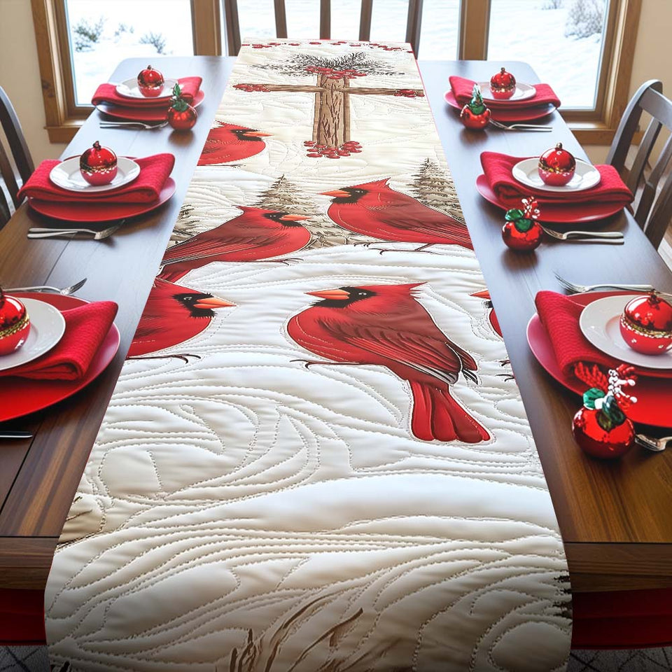 Que Dieu bénisse cette maison - Chemin de table chrétien