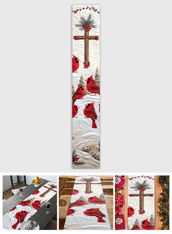 Que Dieu bénisse cette maison - Chemin de table chrétien