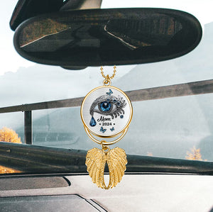 Je cache mes larmes - Ornement commémoratif personnalisé en forme d'ailes