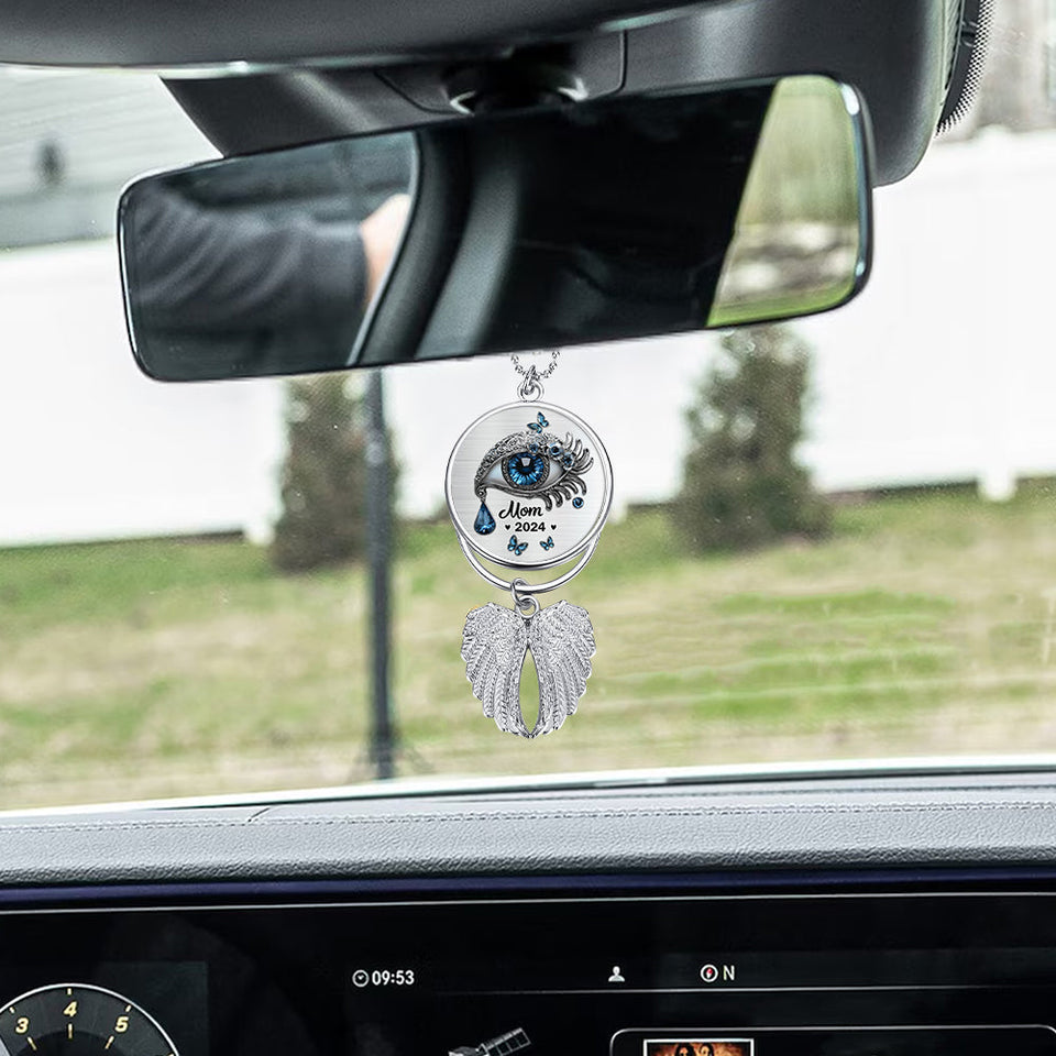 Je cache mes larmes - Ornement commémoratif personnalisé en forme d'ailes