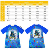 Mama Bear - Personalized Autism Awareness Sleep T-shirt Dress