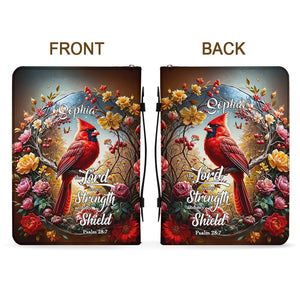 Angel's Whisper - Personalized Christian Leather Bible Cover Bag