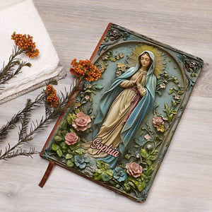 Foi, Espérance, Amour - Carnet de notes chrétien personnalisé en cuir
