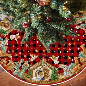 Joyeux Noël - Jupe de sapin chrétienne