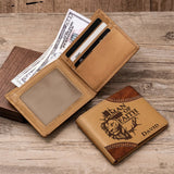 Homme de foi - Portefeuille en cuir chrétien personnalisé