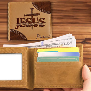 The Way, The Truth, The Life - Personalized Christian Leather Wallet