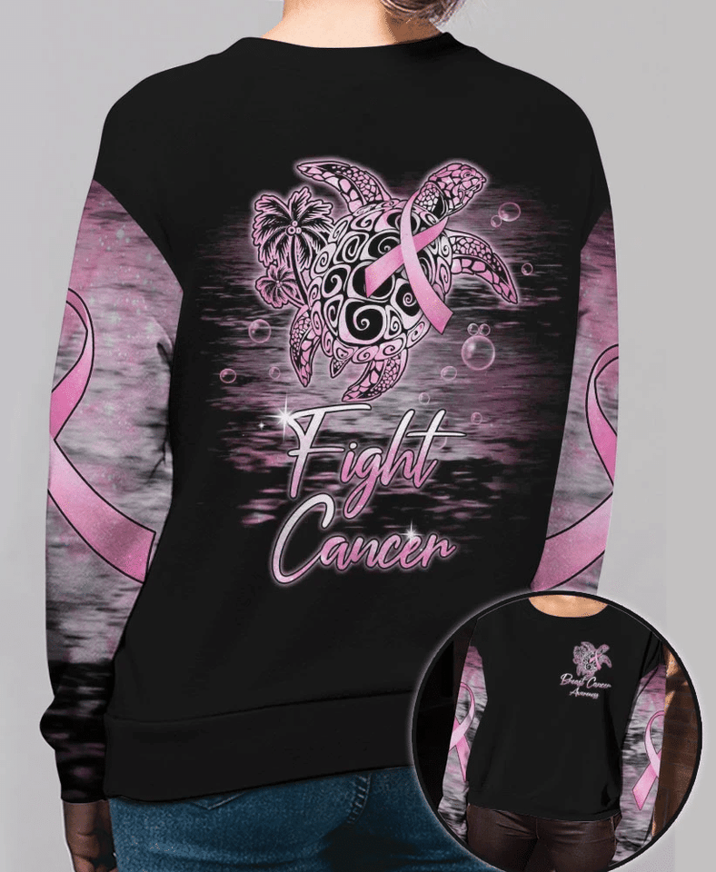 Fight Cancer - Breast Cancer Awareness All Over T-shirt and Hoodie 0822
