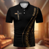 Jésus est mon Dieu - Polo chrétien personnalisé