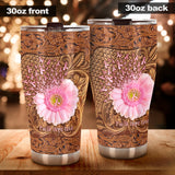 Faith Hope Love Breast Cancer Awareness Tumbler 0622