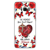 L'instant où ton cœur s'est arrêté - Coque de téléphone commémorative personnalisée