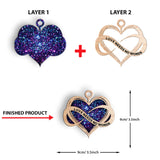 L'amour n'a pas besoin de mots - Ornement en bois stratifié personnalisé pour la sensibilisation à l'autisme