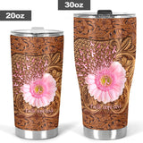 Faith Hope Love Breast Cancer Awareness Tumbler 0622