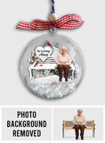 In Loving Memory Memorial Bench - Personalized Memorial Snow Globe Ornament