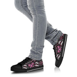 Restez calme et luttez ! Survivante du cancer du sein. Chaussures basses de sensibilisation au cancer du sein 0622