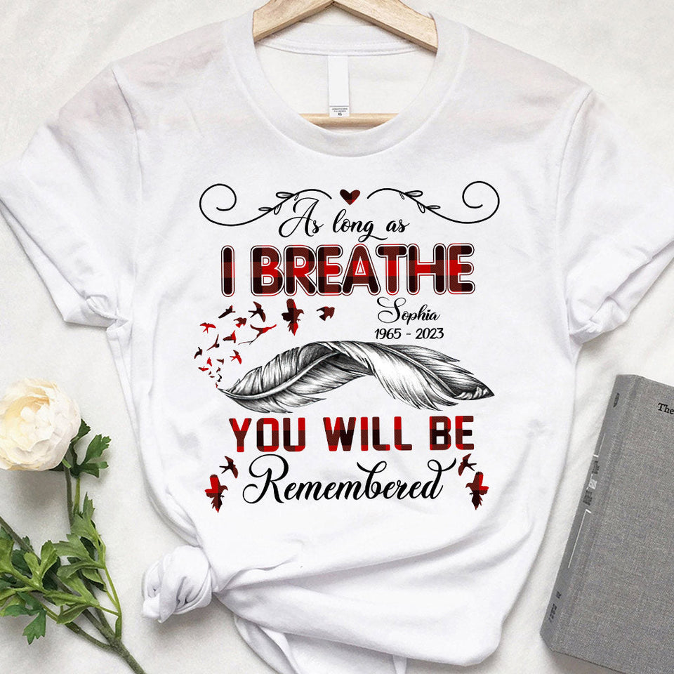 On se souviendra de toi - T-shirt et sweat à capuche commémoratifs personnalisés