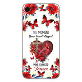 L'instant où ton cœur s'est arrêté - Coque de téléphone commémorative personnalisée