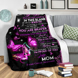 To My Daughter Breast Cancer Awareness Blanket 0622