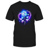 Dieu te tient dans ses bras, je te porte dans mon cœur - T-shirt et sweat à capuche personnalisés en hommage