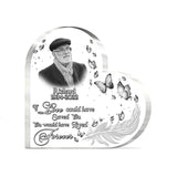 Si l'amour avait pu te sauver - Plaque commémorative personnalisée en acrylique de forme personnalisée