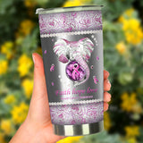 Faith Hope Love Breast Cancer Awareness Tumbler 0622