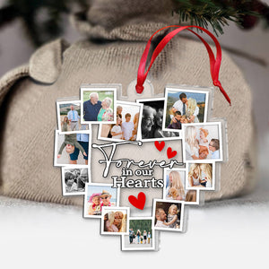 Forever In My Heart - Personalized Memorial Transparent Ornament