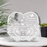 Un être cher est au ciel - Plaque commémorative personnalisée en acrylique.