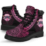Bottes toutes saisons Dragonfly Faith Hope Love Sensibilisation au cancer du sein 0622