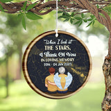 When I Look At The Stars - Personalized Memorial Wind Chime